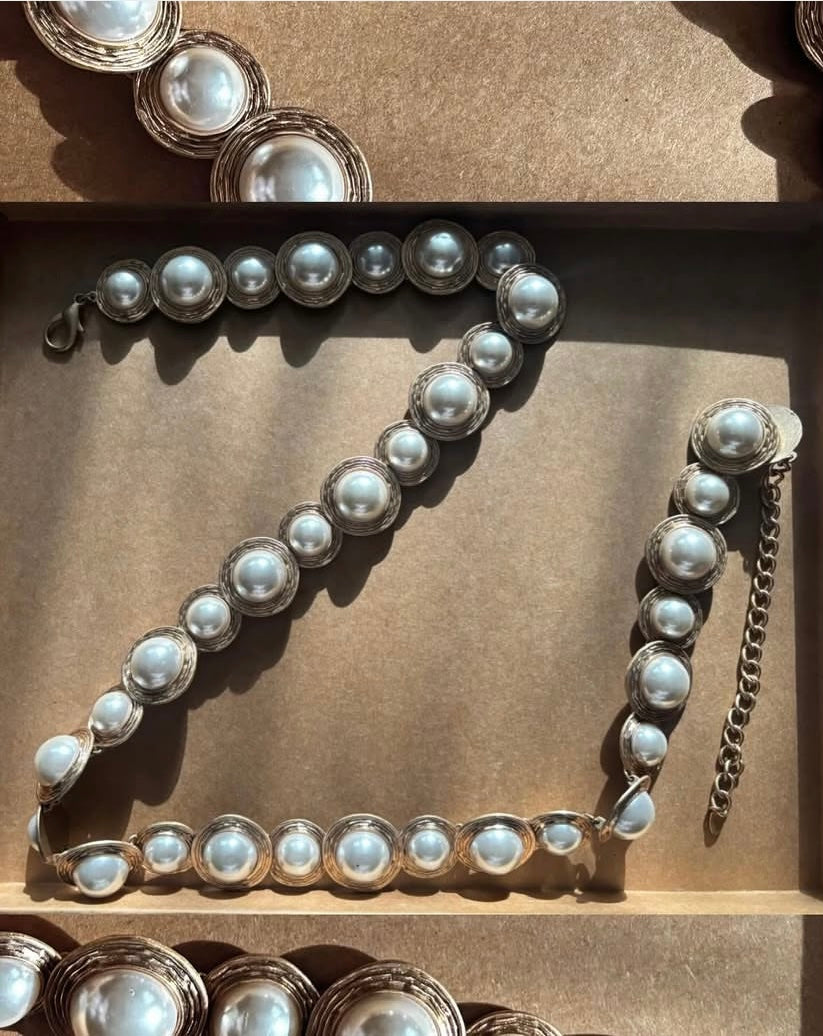 Zara Pearl belt