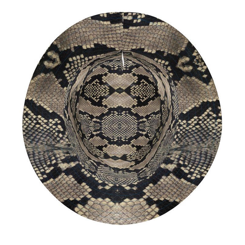 Snake print hat