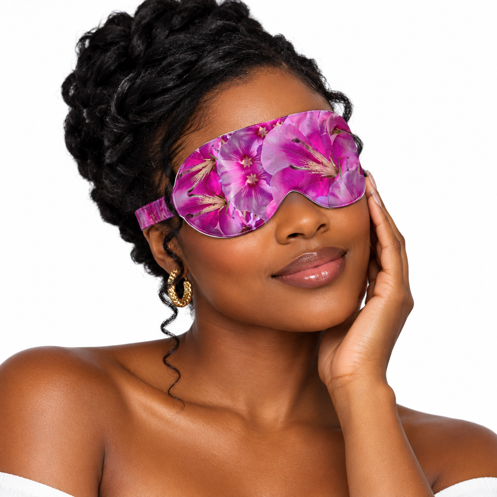 Floral print Silk Sleep Mask
