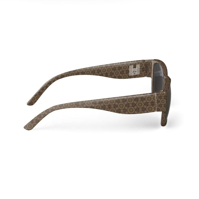 Brown Patterned Sunglasses