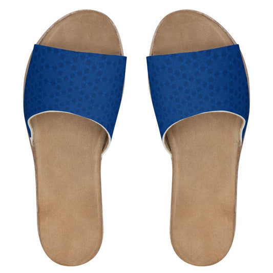 Womens Leather Sliders