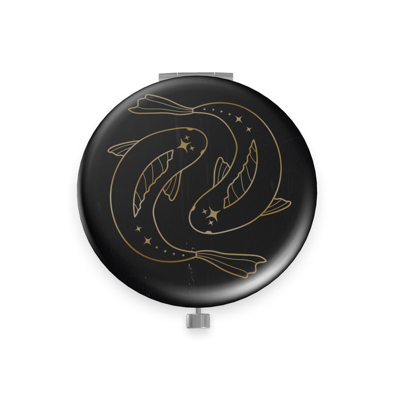 Pisces Metal Compact Mirror