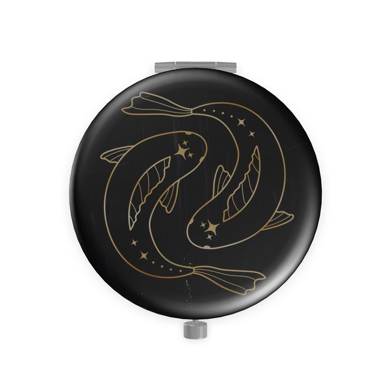 Pisces Metal Compact Mirror