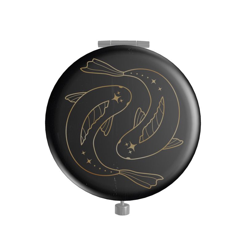 Pisces Metal Compact Mirror