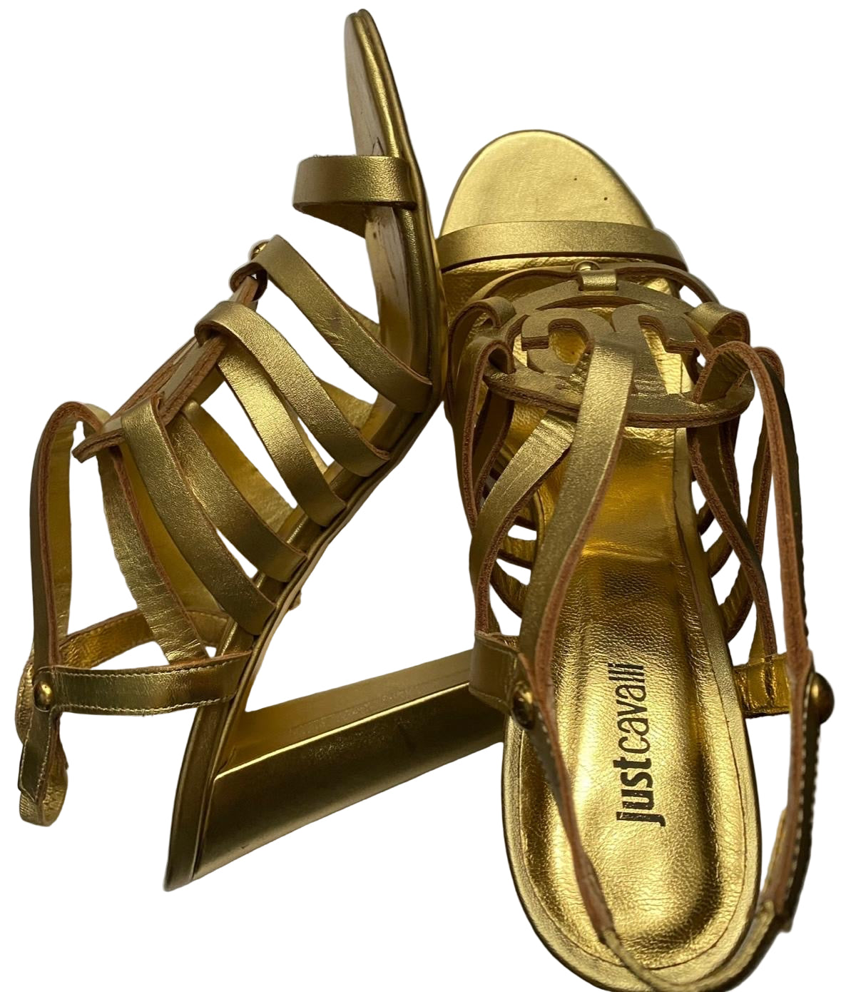 Just Cavalli Gold Heels