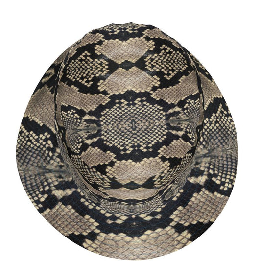 Snake print hat