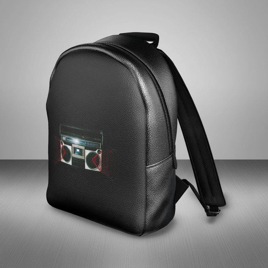 Radio Leather Backpack