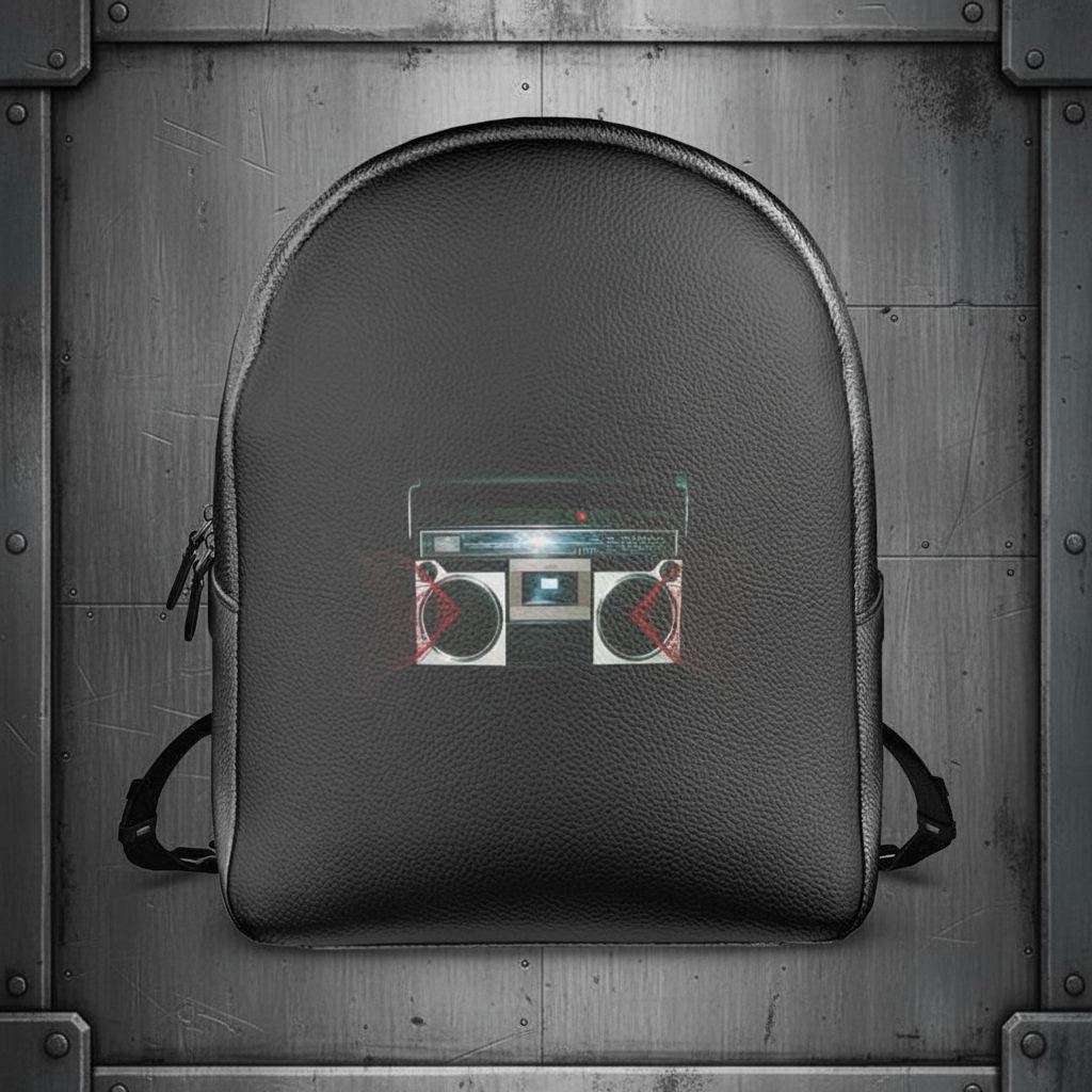 Radio Leather Backpack