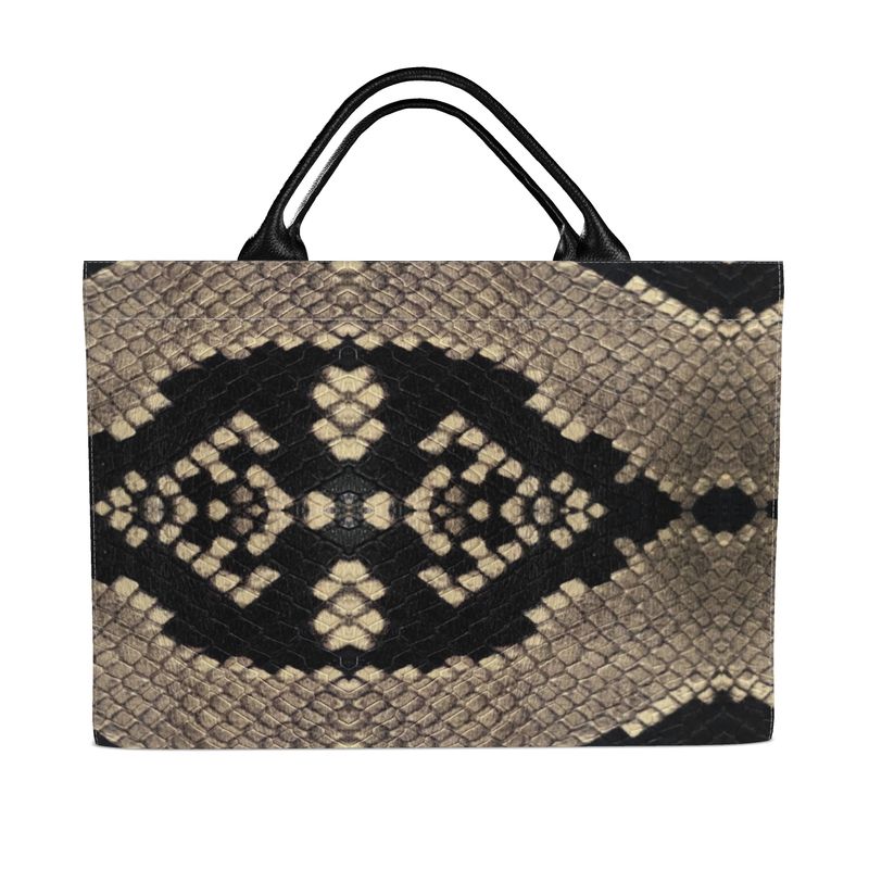 Snakeprint Carryall Tote Bags