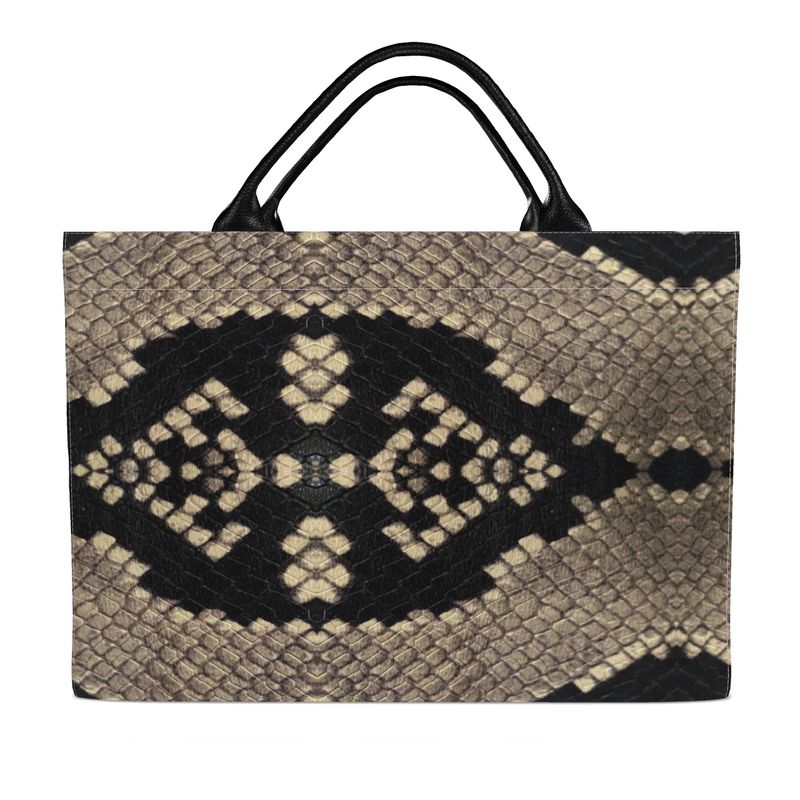 Snakeprint Carryall Tote Bags