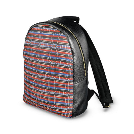 Tribal Leather Backpack