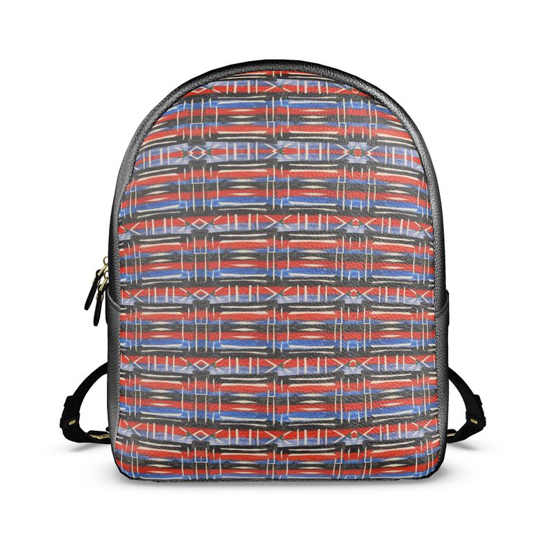 Tribal Leather Backpack
