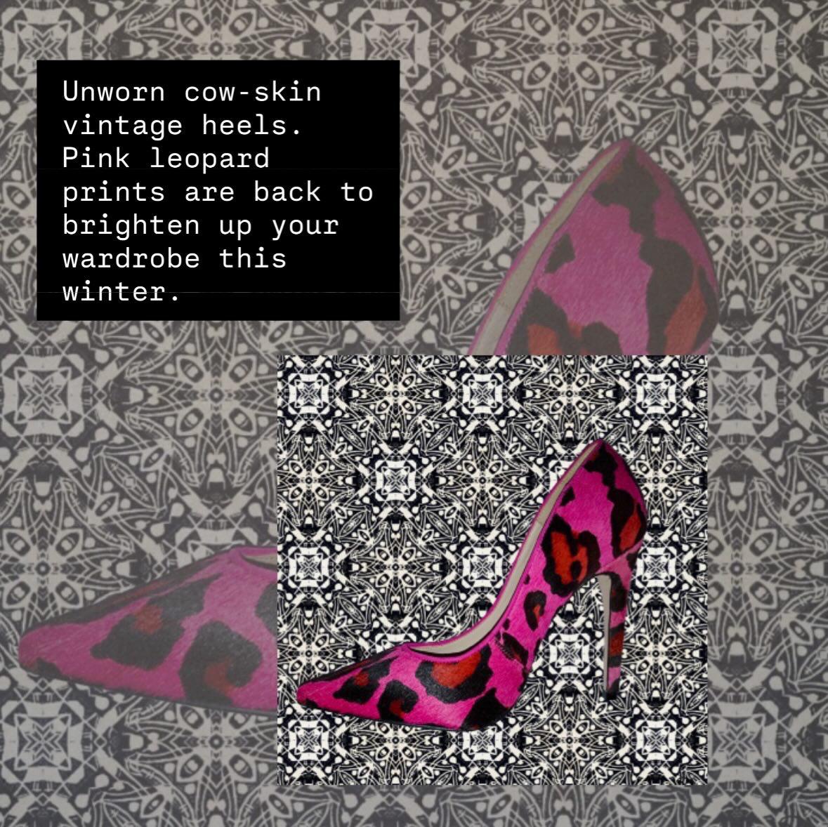 Pink Leopard heels