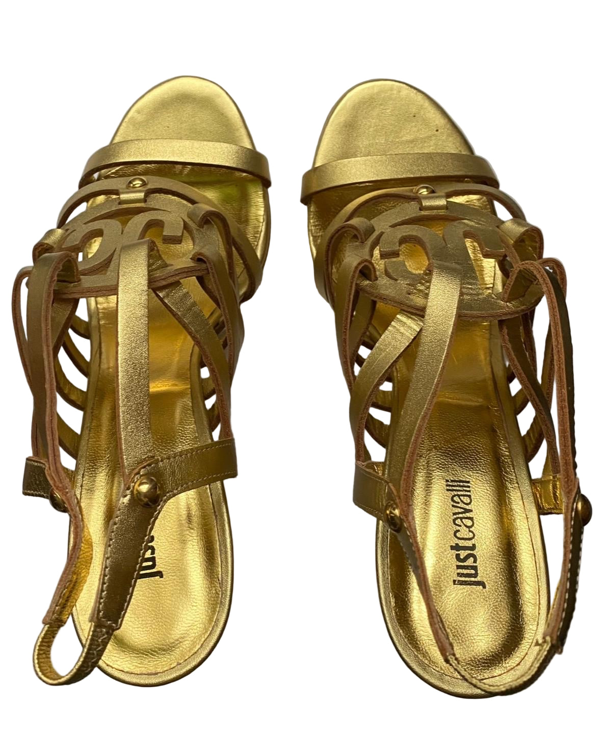 Just Cavalli Gold Heels