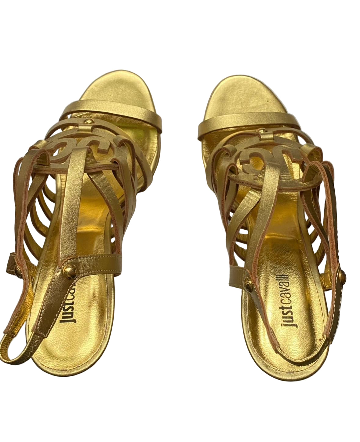 Just Cavalli Gold Heels