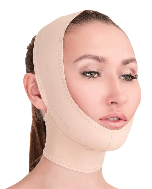 Neck and Chin Compression Garment Wrap