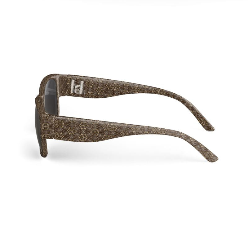 Brown Patterned Sunglasses