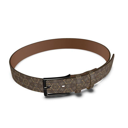 Patterned Leather Belt