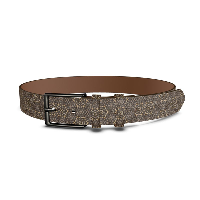 Patterned Leather Belt