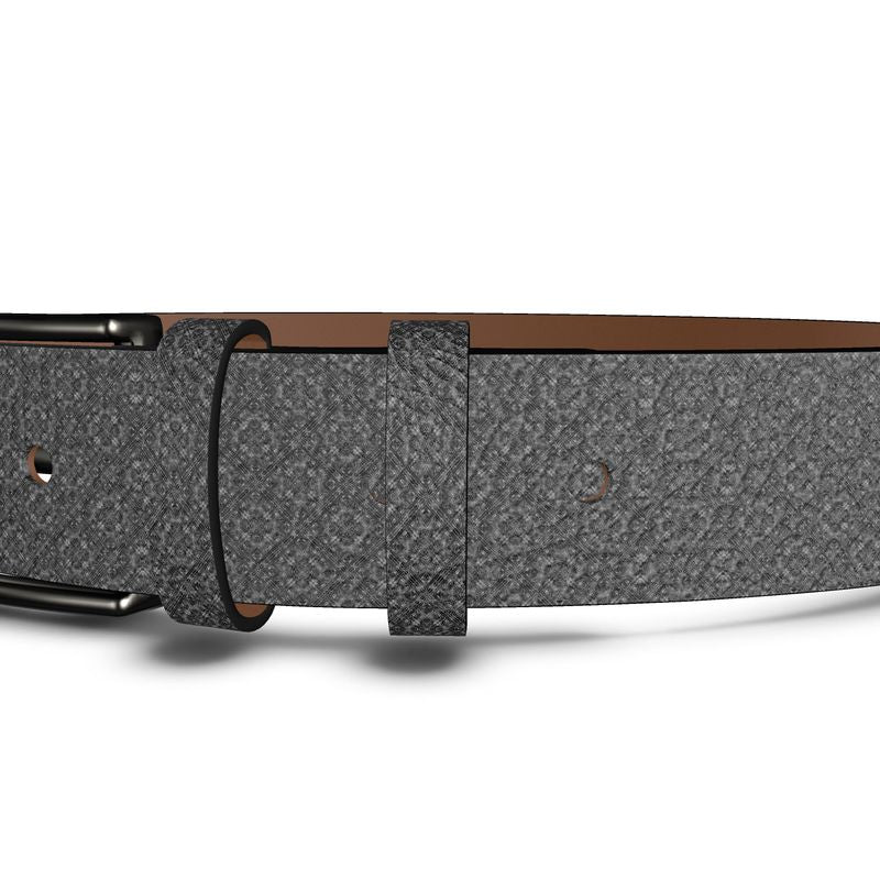 Patterned Leather Belt