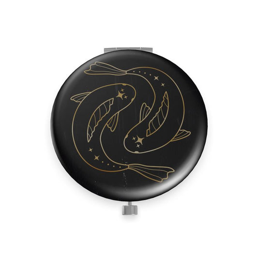 Pisces Metal Compact Mirror